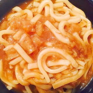 カレーリメイク☆和風のカレーうどん